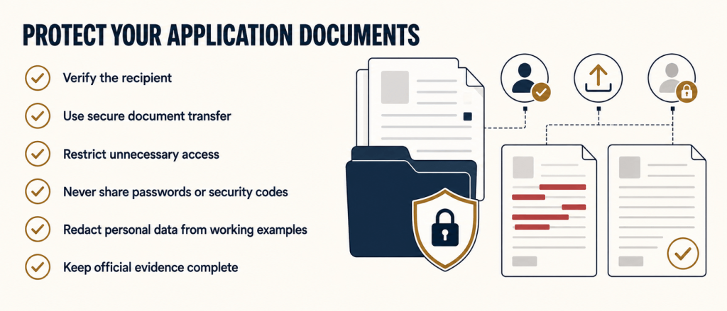 Secure handling of Turkish citizenship application documents